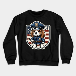 Beagle Police Crewneck Sweatshirt